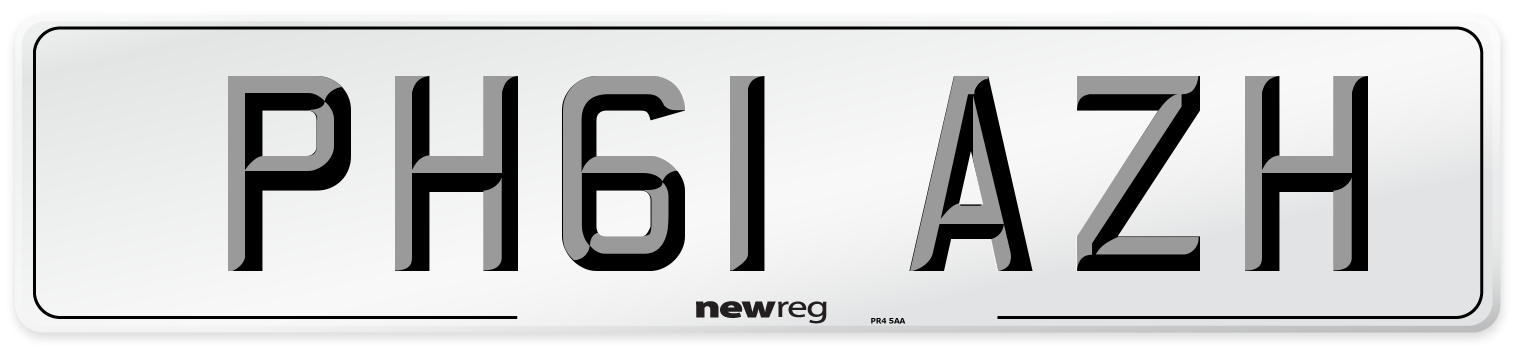 PH61 AZH Number Plate from New Reg